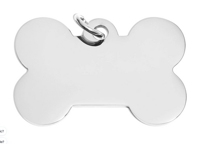 Pet Tag - Bone LARGE 2"