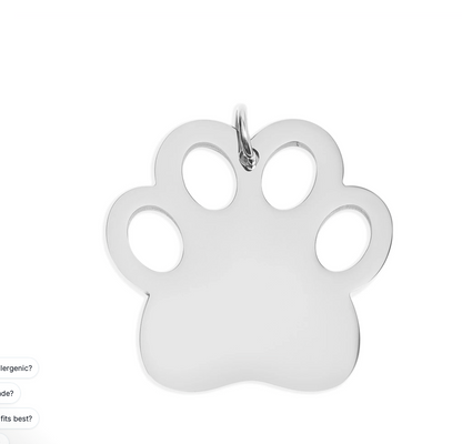 Pet Tag - Paw