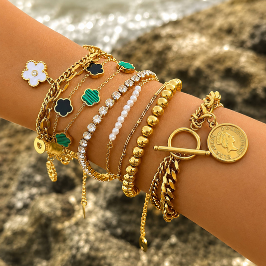 Coin Face Bracelet
