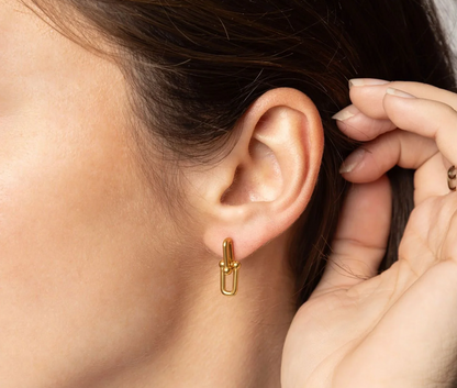 Horseshoe Lock Earring