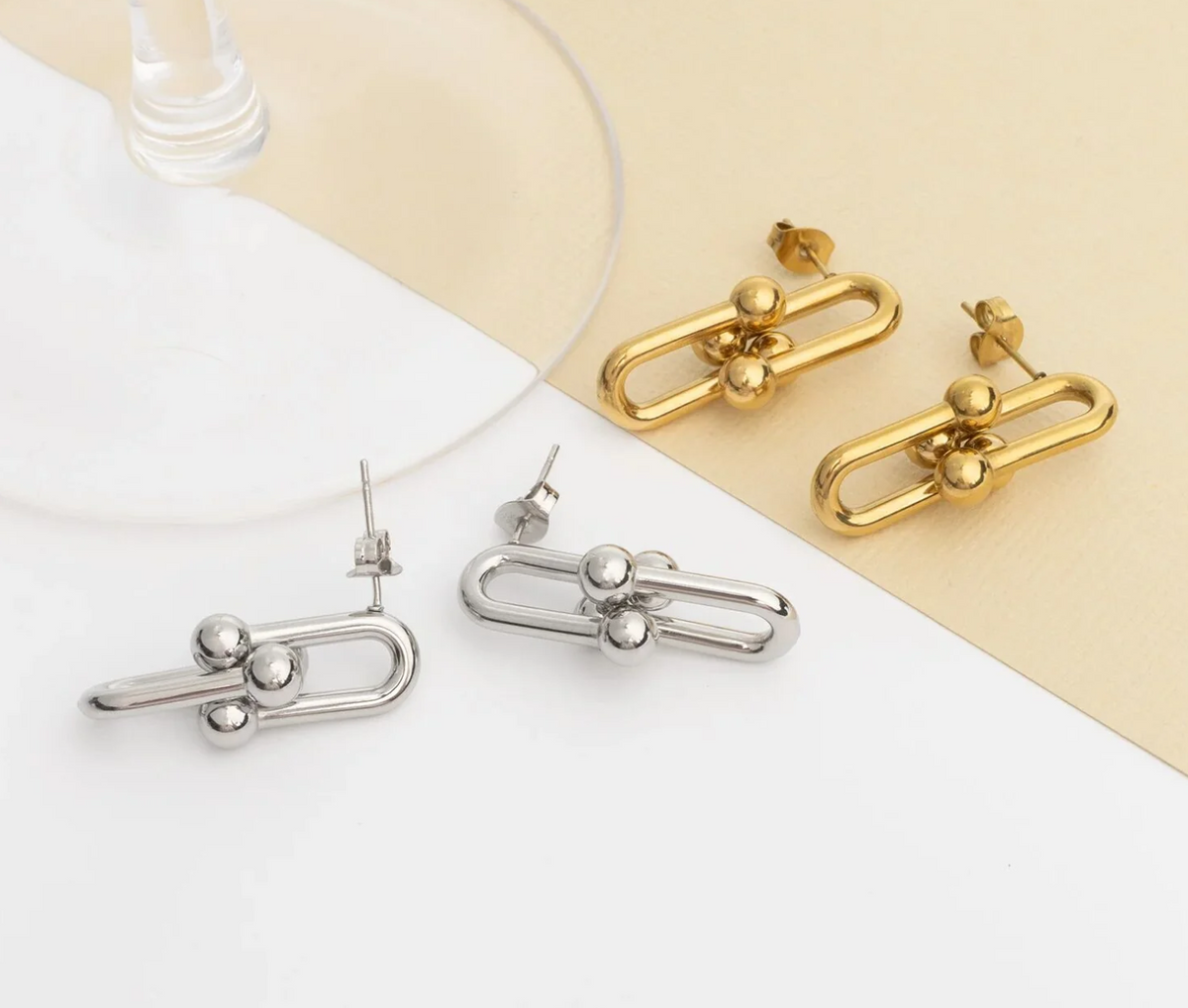 Horseshoe Lock Earring