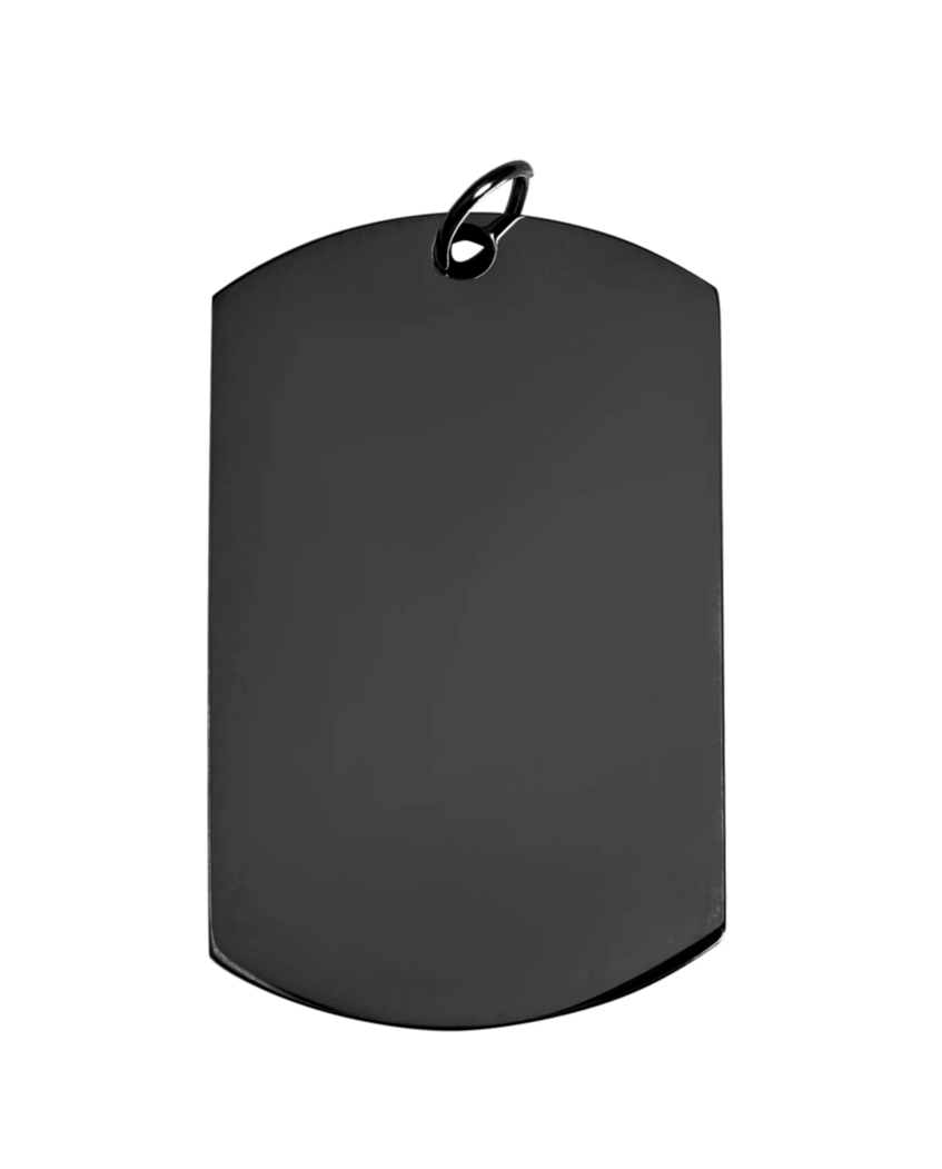 Gold Dog Tag 30x50 mm