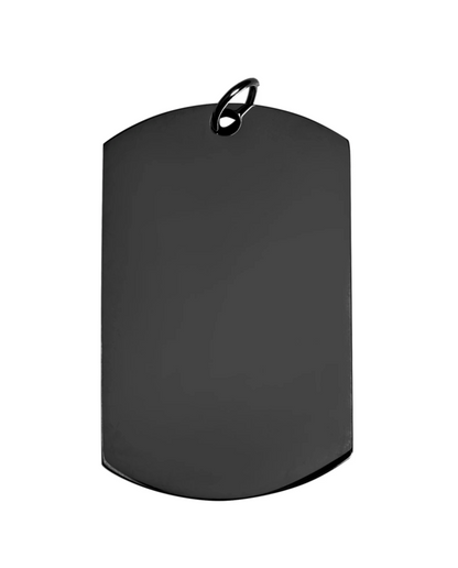 Gold Dog Tag 30x50 mm