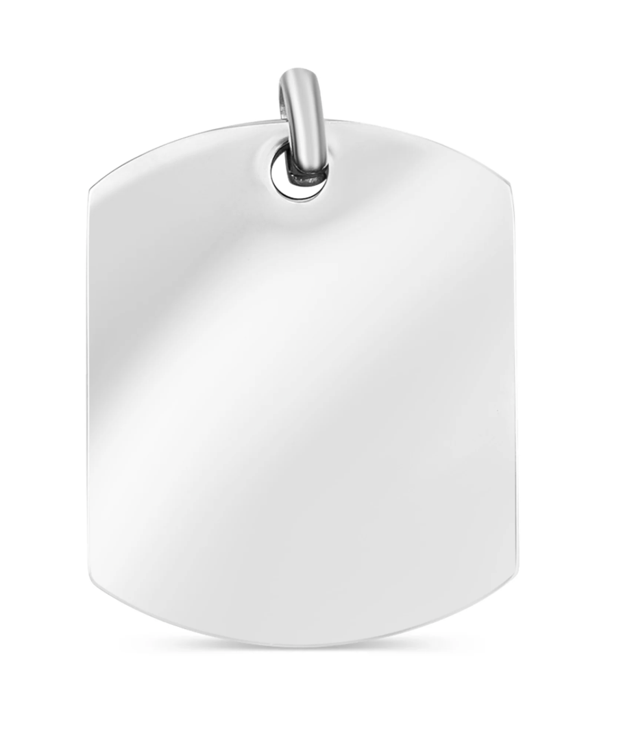 Gold Dog Tag 25 x30 mm