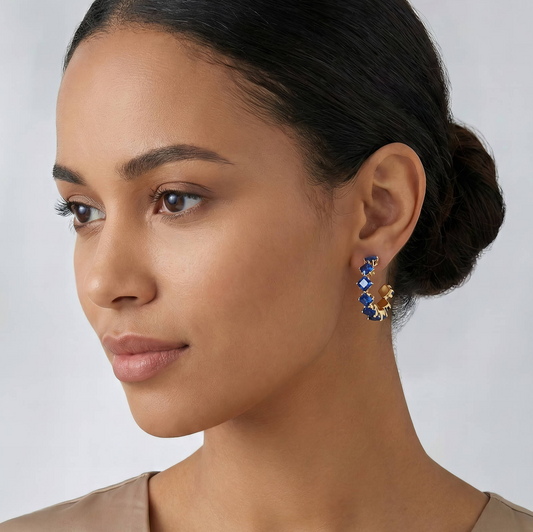 Sapphire Symphony Earrings