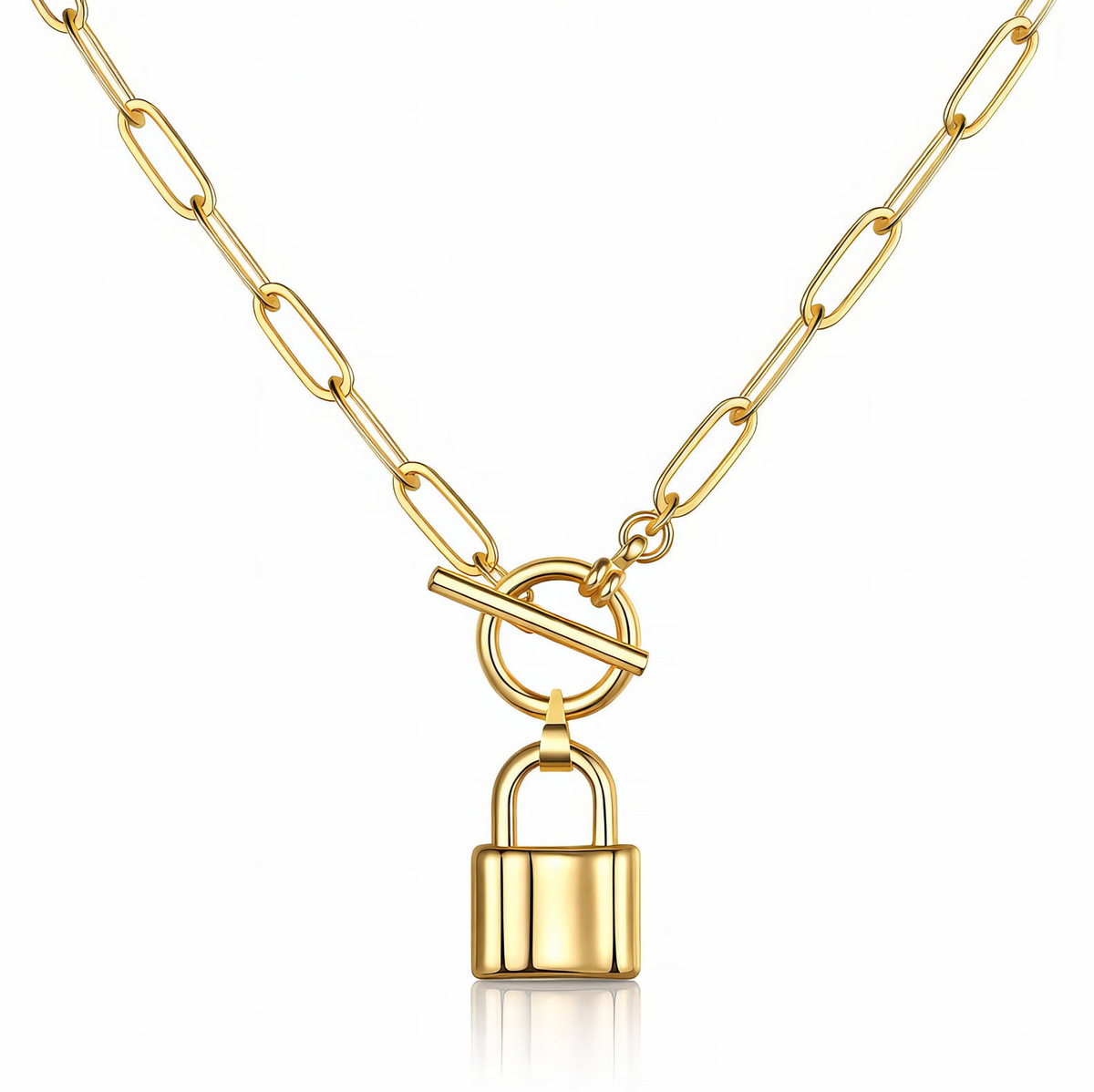 Got It On Lock Necklace