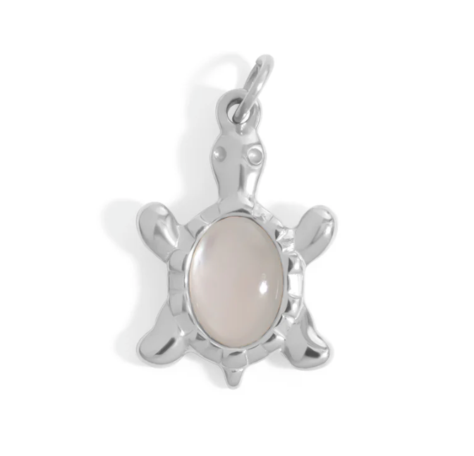 Mother of Pearl Turtle Charm