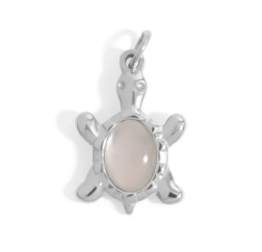 Mother of Pearl Turtle Charm