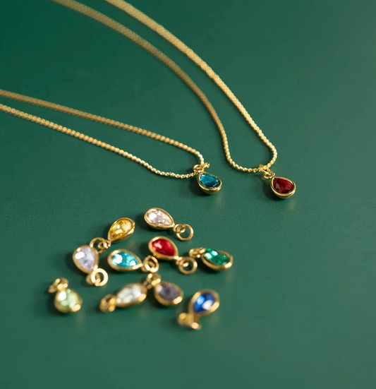 Teardrop Birthstone Gem