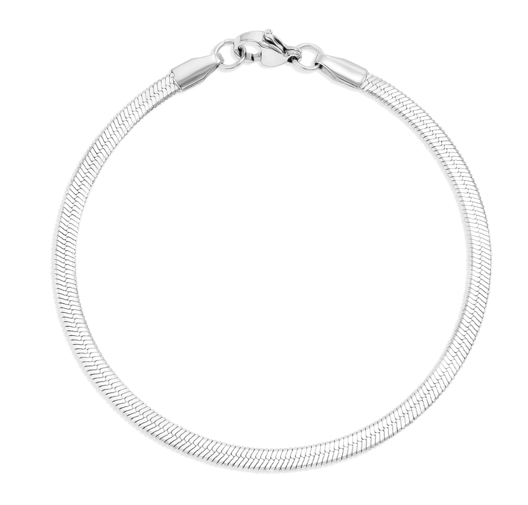 Herringbone Chain Bracelet Gold