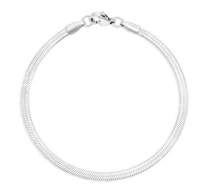 Herringbone Chain Bracelet Gold