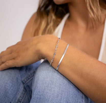 Herringbone Chain Bracelet Gold