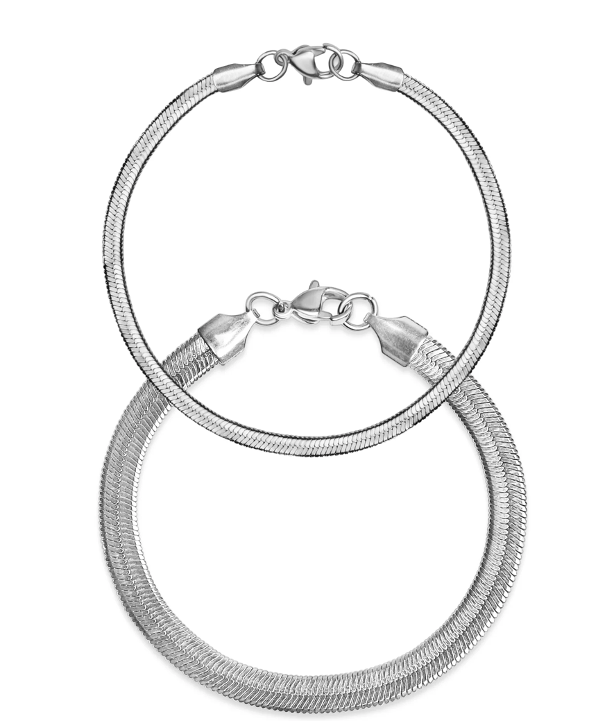 Herringbone Chain Bracelet Gold