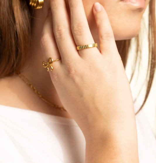 Fluted Stacking Ring