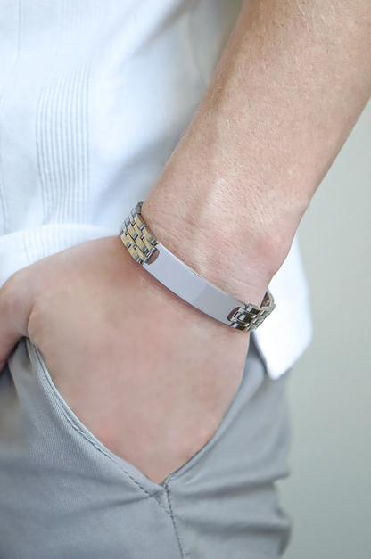 Stainless Steel ID Bracelet 15mm