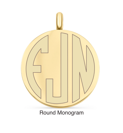 Round Pendant Monogram