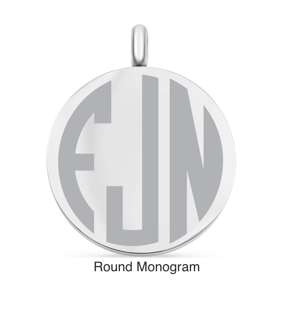 Round Pendant Monogram