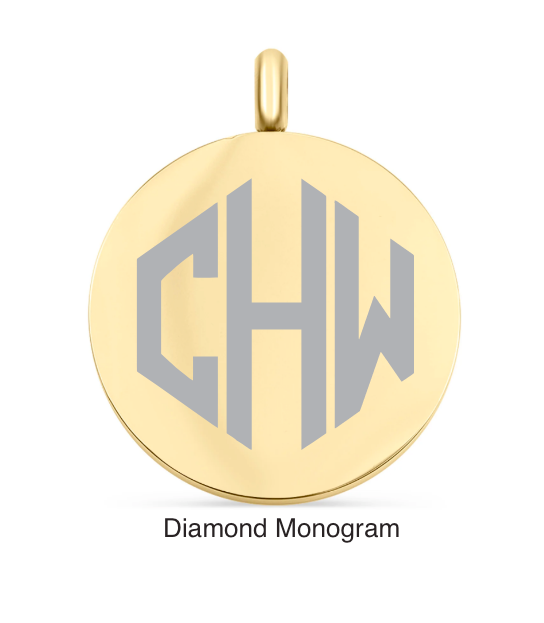 Round Pendant Monogram