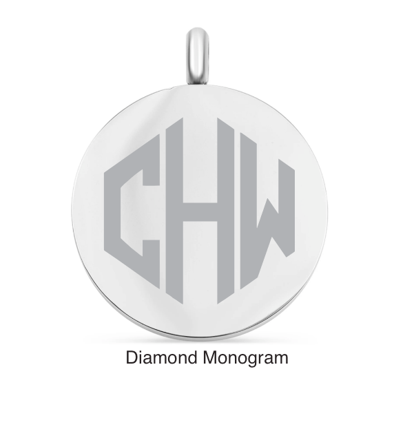 Round Pendant Monogram