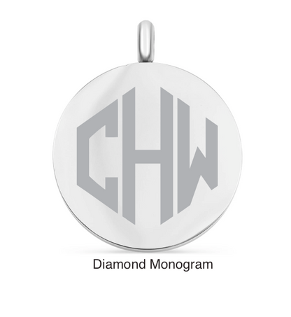 Round Pendant Monogram